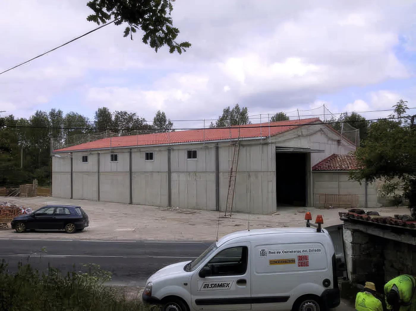 Construcción de pabellón siniestrado, Barcenillas del Ribero (Burgos)